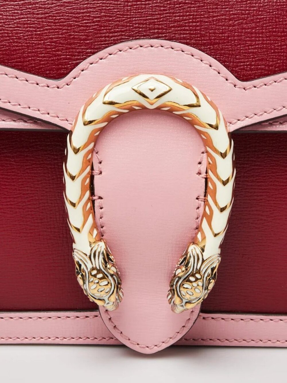 Gucci Pink/Red Leather Dionysus Small Shoulder Bag - Picture 5 of 11